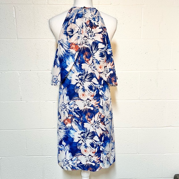 Charles Henry Floral Lined Halter Dress Size M - Picture 3 of 10
